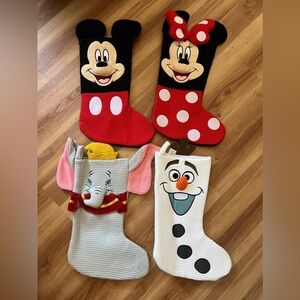 New Disney Parks Christmas Holiday Stockings Mickey Minnie Olaf and Dumbo